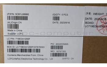 Lenovo 5CB1L68960 Tastatur inkl. Topcase ASM_TUR L21J8 FPSG BL