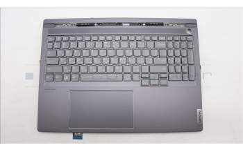 Lenovo 5CB1L68962 C-Cover with keyboard,Ukraine,Storm Grey,Backlight,Fingerprint