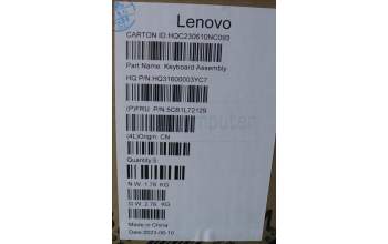 Lenovo 5CB1L72129 Tastatur inkl. Topcase ASM_BEL H 83AM ARGY