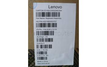 Lenovo 5CB1L72133 Tastatur inkl. Topcase ASM_ENG H 83AM ARGY