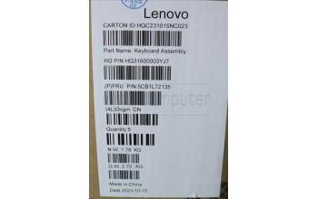 Lenovo 5CB1L72135 Tastatur inkl. Topcase ASM_FRA H 83AM ARGY