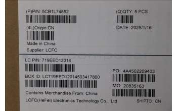 Lenovo 5CB1L74852 Tastatur inkl. Topcase ASM_POR L83A2 FP I/G