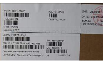 Lenovo 5CB1L79655 C-Abdeckung mit Tastatur, Englisch, arktisgrau