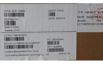 Lenovo 5CB1L79669 Tastatur inkl. Topcase ASM_LA SPA L83AR AG D