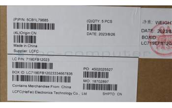 Lenovo 5CB1L79685 C-Abdeckung mit Tastatur, Bulgarisch, arktisgrau, GB