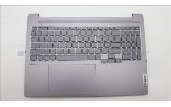 Lenovo 5CB1L79687 C-Cover with keyboard, English, Arctic Grey, US