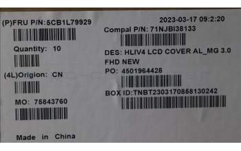 Lenovo 5CB1L79929 COVER LCD Cover C 21JE MG 3.0