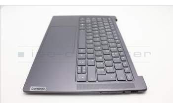 Lenovo 5CB1L80280 C-Abdeckung mit Tastatur, Französisch, sturmgrau