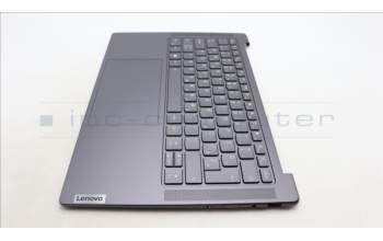 Lenovo 5CB1L80311 C-Cover with keyboard, Slovenian, Storm Grey, UK
