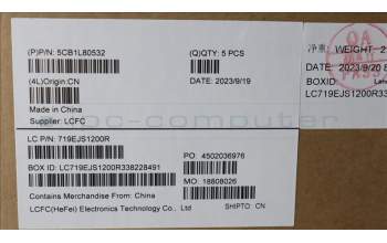 Lenovo 5CB1L80532 Tastatur inkl. Topcase ASM_EURO ENG L83AA MG
