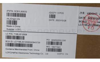 Lenovo 5CB1L80533 Tastatur inkl. Topcase ASM_FRA L83AA MG