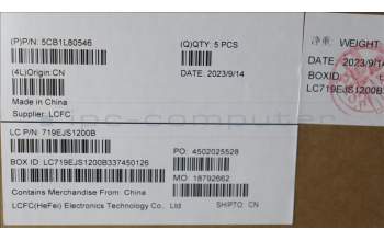 Lenovo 5CB1L80546 Tastatur inkl. Topcase ASM_NORDIC L83AA MG