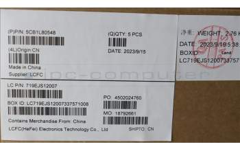 Lenovo 5CB1L80548 Tastatur inkl. Topcase ASM_RUS L83AA MG