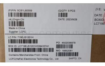 Lenovo 5CB1L80559 Tastatur inkl. Topcase ASM_BEL L83AA TT