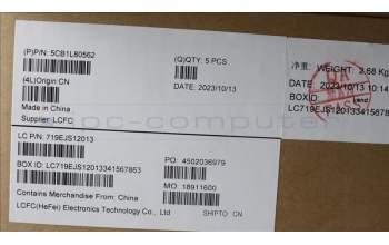 Lenovo 5CB1L80562 Tastatur inkl. Topcase ASM_CZE/SLK L83AA TT