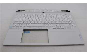 Lenovo 5CB1L83654 C-Cover with keyboard, German, White, RGB Backlight, UK