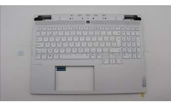 Lenovo 5CB1L83657 C-Cover with keyboard, Belgian, White, RGB Backlight, UK