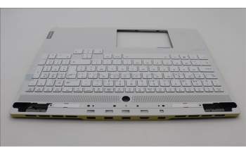 Lenovo 5CB1L83657 C-Cover with keyboard, Belgian, White, RGB Backlight, UK