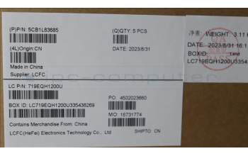 Lenovo 5CB1L83685 Tastatur inkl. Topcase ASM_KOR L82Y5 FP SG BL