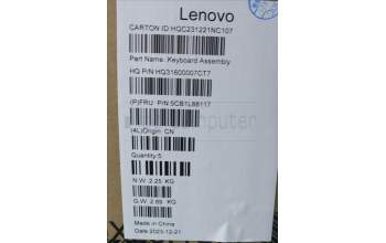 Lenovo 5CB1L88117 Tastatur inkl. Topcase ASM_BEL_H 83E0_NFP_STGY