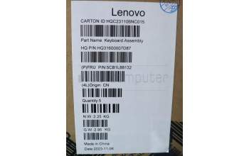 Lenovo 5CB1L88132 Tastatur inkl. Topcase ASM_ITA_H 83E0_NFP_STGY