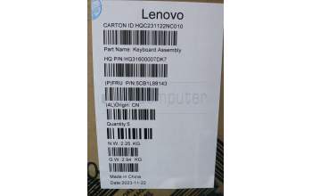 Lenovo 5CB1L88143 Tastatur inkl. Topcase ASM_THAI_H83E0_NFP_STGY