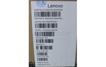 Lenovo 5CB1L88148 Tastatur inkl. Topcase ASM_ARA_H 83E0_FP_MIGY