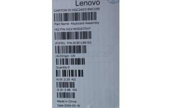 Lenovo 5CB1L88153 Tastatur inkl. Topcase ASM_ENG_H 83E0_FP_MIGY