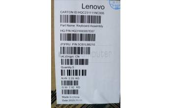 Lenovo 5CB1L88210 Tastatur inkl. Topcase ASM_ITA_H 83E0_FP_MIGY