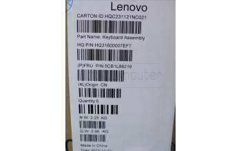Lenovo 5CB1L88219 Tastatur inkl. Topcase schweiz_H 83E0_FP_MIGY