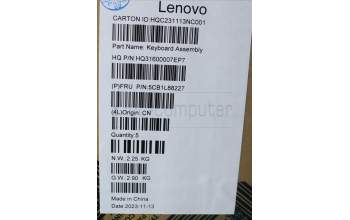 Lenovo 5CB1L88227 Tastatur inkl. Topcase ASM_BEL_H 83E0_NFP_MIGY