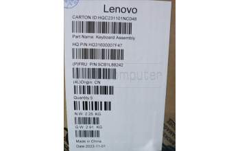 Lenovo 5CB1L88242 Tastatur inkl. Topcase ASM_ITA_H 83E0_NFP_MIGY