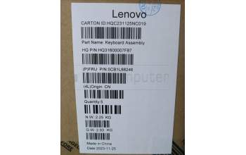 Lenovo 5CB1L88246 Tastatur inkl. Topcase ASM_NORDIC_H83E0NFPMIGY