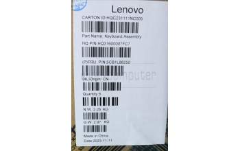 Lenovo 5CB1L88250 Tastatur inkl. Topcase spanisch _H 83E0_NFP_MIGY