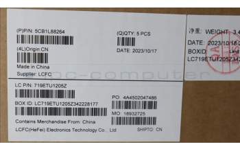 Lenovo 5CB1L88264 C-Abdeckung mit Tastatur, Bulgarisch, arktisgrau, Hintergrundbeleuchtung, Fingerabdruck, GB