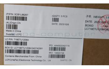 Lenovo 5CB1L88267 Tastatur inkl. Topcase ASM_EURO ENGL83ERAGFPBL
