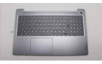 Lenovo 5CB1L90302 C-Abdeckung mit Tastatur, Deutsch, Arktisgrau, Hintergrundbeleuchtung, Fingerabdruck
