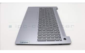 Lenovo 5CB1L90302 C-Abdeckung mit Tastatur, Deutsch, Arktisgrau, Hintergrundbeleuchtung, Fingerabdruck