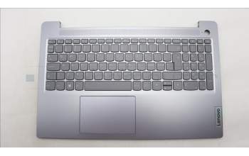 Lenovo 5CB1L99493 C-Cover with keyboard, Nordic, Arctic Grey, Backlight, Fingerprint, UK