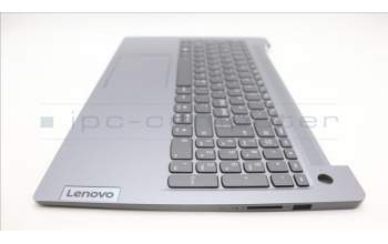 Lenovo 5CB1L99493 C-Cover with keyboard, Nordic, Arctic Grey, Backlight, Fingerprint, UK