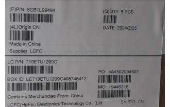Lenovo 5CB1L99494 Tastatur inkl. Topcase ASM_POR L 83ERAGFP BL