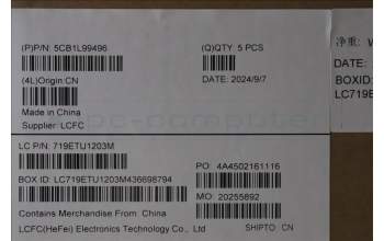 Lenovo 5CB1L99496 C-Cover with keyboard, Slovenian, Arctic Grey, Backlight, Fingerprint, UK