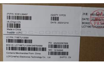 Lenovo 5CB1L99497 Tastatur inkl. Topcase spanisch L 83ERAGFP BL