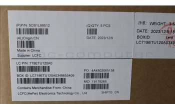 Lenovo 5CB1L99512 Tastatur inkl. Topcase ASM_FRA L 83ERAG BL