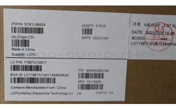Lenovo 5CB1L99529 Tastatur inkl. Topcase spanisch L 83ERAG BL