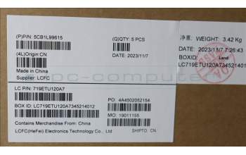 Lenovo 5CB1L99615 Tastatur inkl. Topcase ASM_HUN L 83ERABFP BL