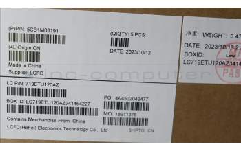 Lenovo 5CB1M03191 C-Cover with keyboard, Nordic, Abyss Blue, Backlight, Fingerprint, UK