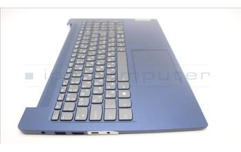 Lenovo 5CB1M03632 C-Cover with keyboard, Bulgarian, Abyss Blue, Backlight, UK