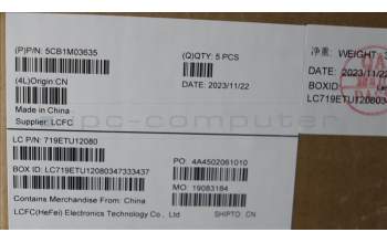 Lenovo 5CB1M03635 Tastatur inkl. TopcaseASM_EUROENGL83ERABBL
