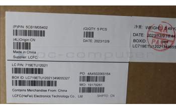 Lenovo 5CB1M05402 C-Cover with keyboard, German, Abyss Blue, Backlight, UK